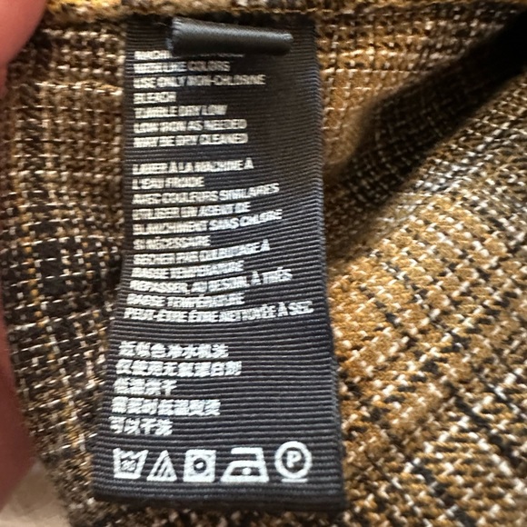 Free People Birch Moss Plaid Low Rise Trouser Pants - Picture 4 of 5